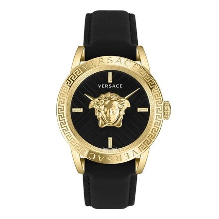 Versace V-Code Quartz Men's Gold Black Watch VESN00422