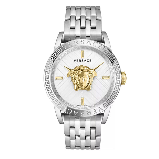 Versace V-Code Quartz Men's Silver Watch VESN00522