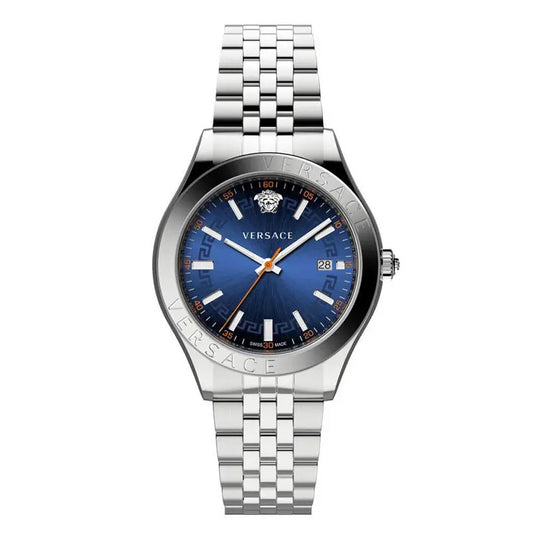 Versace Hellenyium 42mm Blue Men’s Bracelet Dress Watch