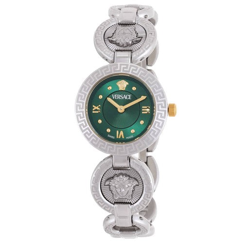Versace Greca Jewel Ladies’ Green Silver Watch VEWCA0224