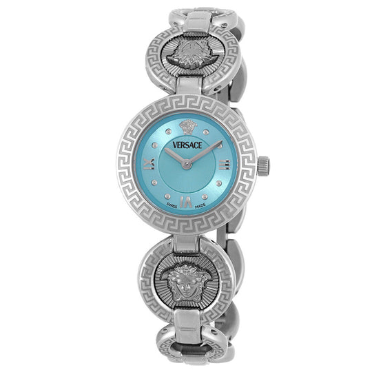 Versace Greca Jewel Ladies’ Turquoise Silver Watch VEWCA0324