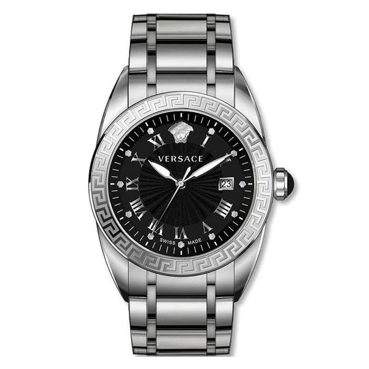 Versace V-Sport II 42mm Silver Bracelet Men's Dress Watch