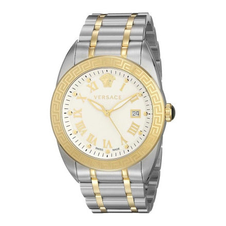 【美品】VERSACE v-sportsⅡ クォーツ腕時計 Versace V-Sport II Quartz Men's Silver Gold Watch | WatchPilot
