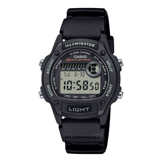Casio Unisex Digital Black Digital Watch W-220H-1AVDF