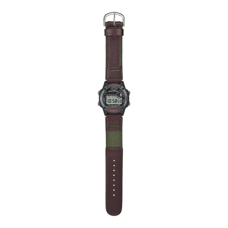 Casio Standard Unisex Brown Green Digital Watch