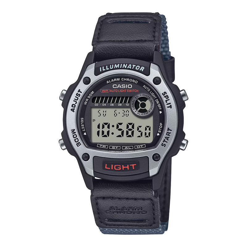 Casio Standard Unisex Grey Black Digital Watch W-220HF-8AVDF