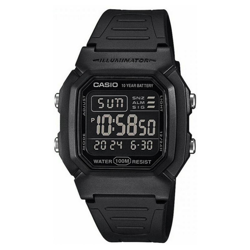 Casio Men's Digital Watch Black W-800H-1BVDF