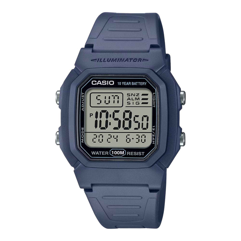 Casio Daily Men's Blue Digital Square Watch