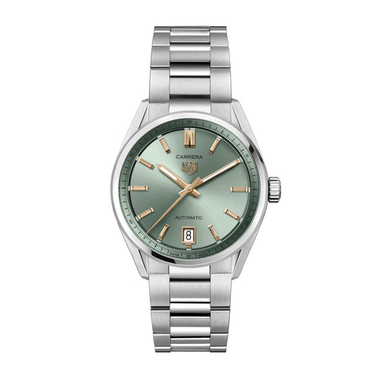TAG Heuer Carrera Unisex Green and Rose Gold Automatic Watch WBN2312.BA0001