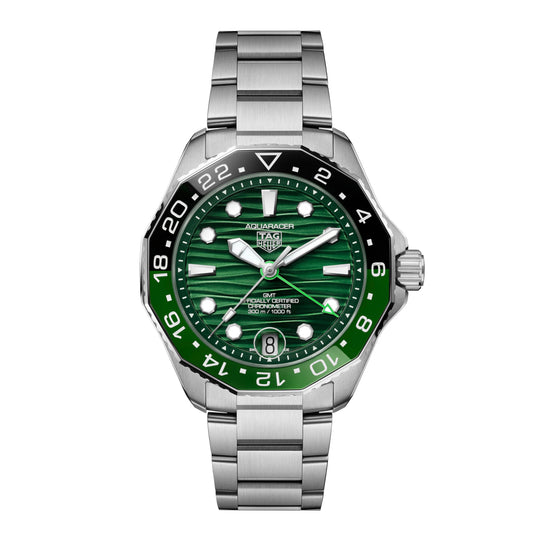 TAG Heuer Aquaracer Professional 300 GMT Men’s Green Automatic Watch WBP5115.BA0013
