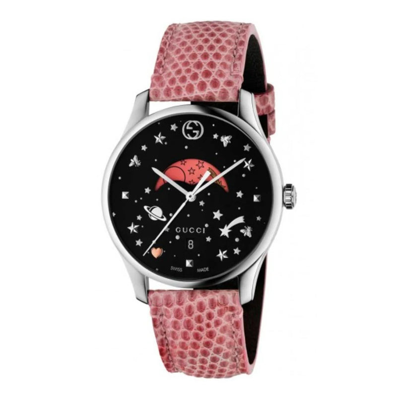 Gucci Watch G-Timeless Ladies 36mm Moon-Phase Pink YA1264046
