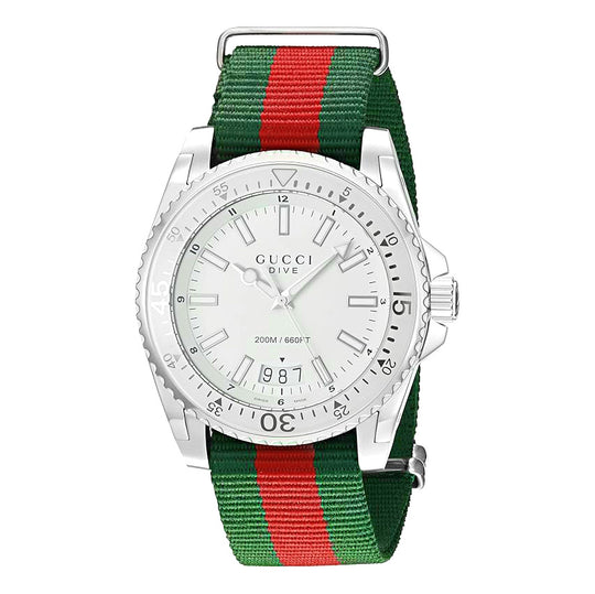 Gucci Watch Dive Men's 45mm Silver YA136207