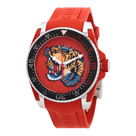 Gucci Watch Dive 40mm Tiger Red YA136315