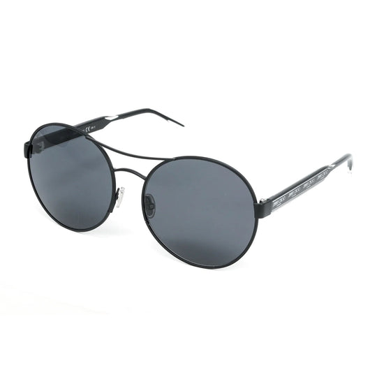 Jimmy Choo Unisex Sunglasses Round Browline Matte Black YANN/S 807