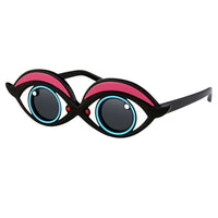 Yaz Bukey x Linda Farrow Black Red Polarised Sunglasses YAZ5C1SUN