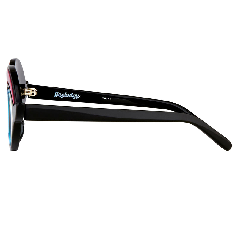 Yaz Bukey x Linda Farrow Black Red Polarised Sunglasses YAZ5C1SUN