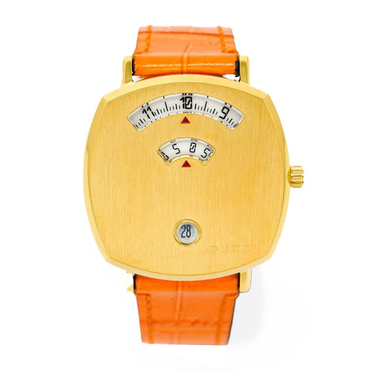 Gucci Watch Grip 35mm Gold PVD Orange YGA15026