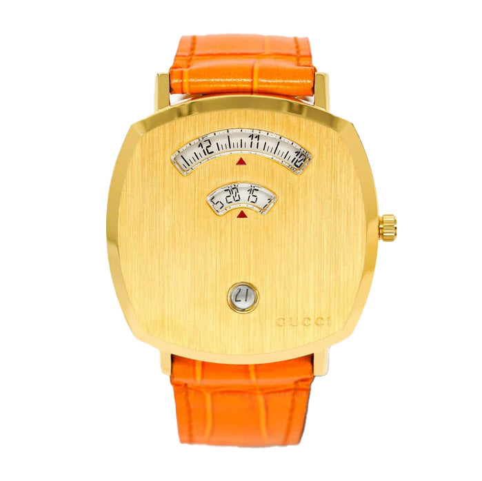 Gucci Watch Grip 38mm Gold PVD Orange YGA15040