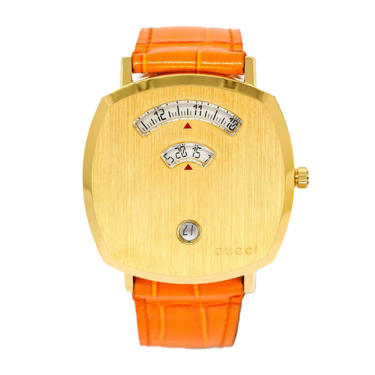 Gucci Watch Grip 38mm Gold PVD Orange YGA15040