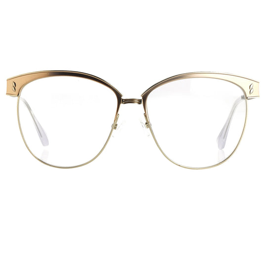 Agent Provocateur Eyeglasses Oval Beige and Silver