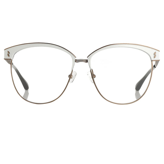 Agent Provocateur Eyeglasses Oval White/Dark Brown