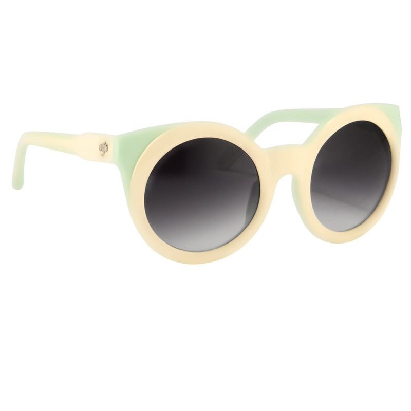 Agent Provocateur Women Sunglasses Round Cream/Green and Grey Lenses Category 3 - AP65C4SUN - WatchPilot