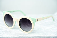 Agent Provocateur Women Sunglasses Round Cream/Green and Grey Lenses Category 3 - AP65C4SUN - WatchPilot