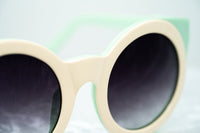 Agent Provocateur Women Sunglasses Round Cream/Green and Grey Lenses Category 3 - AP65C4SUN - WatchPilot