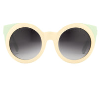Agent Provocateur Women Sunglasses Round Cream/Green and Grey Lenses Category 3 - AP65C4SUN - WatchPilot
