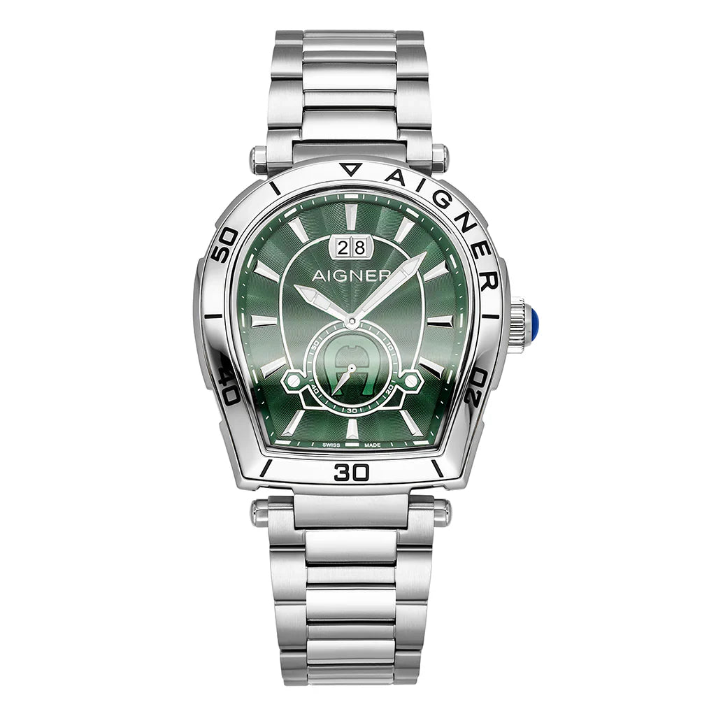 Aigner Trapani Men's Green Stainless Steel Watch, view 1