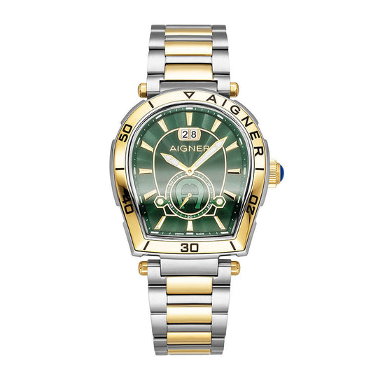 Aigner Trapani Men's Green Two-Tone Stainless Steel Watch AGW.262004