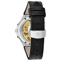 Analogue Watch - Bulova Curv Diamond Ladies Black Techno Strap Watch 96R229