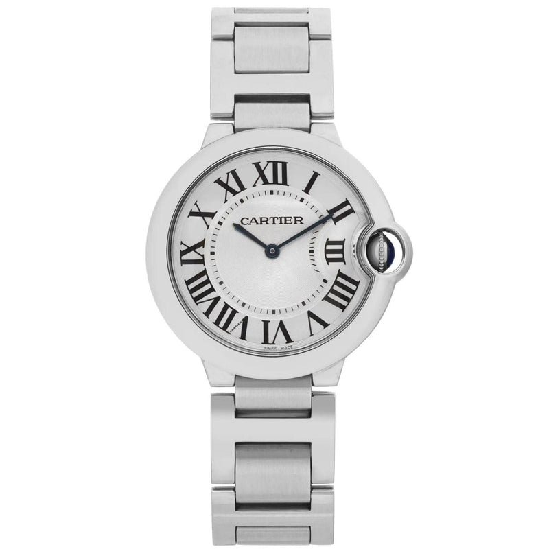 Analogue Watch - Cartier Cariter Ballon Bleu Ladies Silver Watch W69011Z4