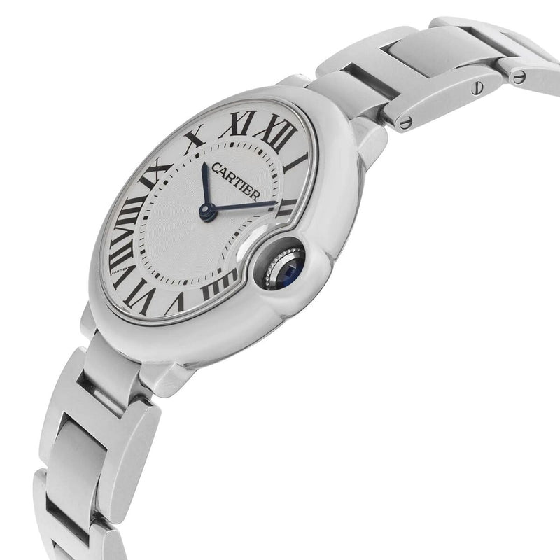 Analogue Watch - Cartier Cariter Ballon Bleu Ladies Silver Watch W69011Z4