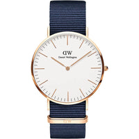 Analogue Watch - Daniel Wellington Classic Bayswater Men's White Watch Round DW00600275