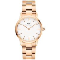 Analogue Watch - Daniel Wellington Iconic Link Ladies Rose Gold Watch DW00600213