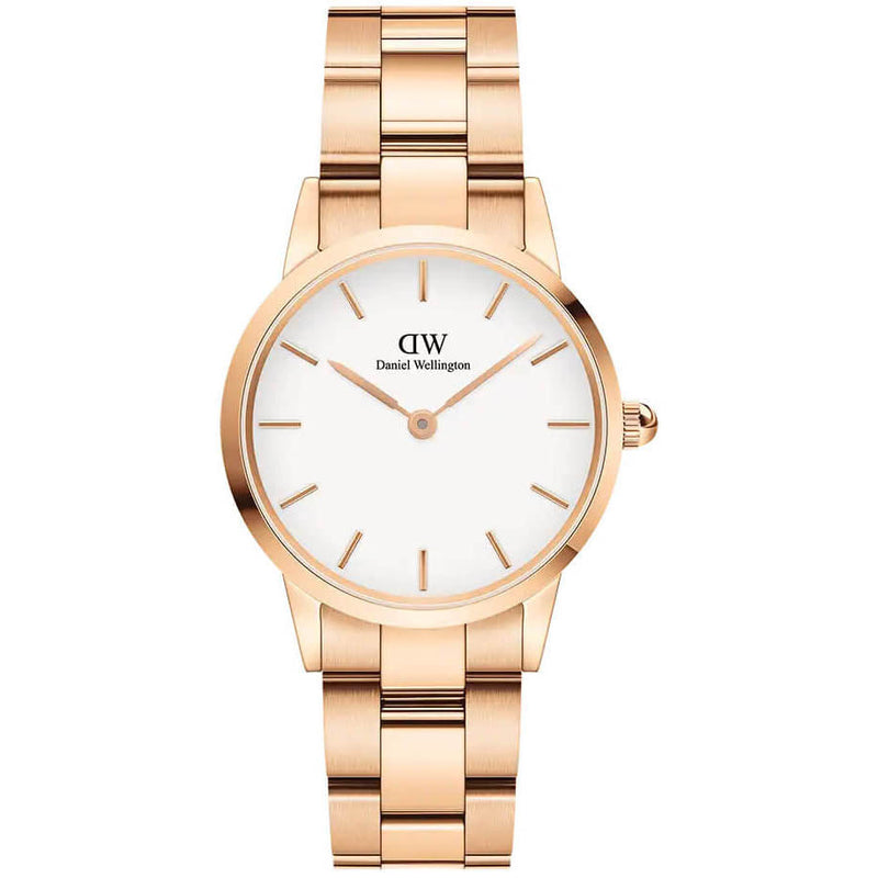 Analogue Watch - Daniel Wellington Iconic Link Ladies Rose Gold Watch DW00600213