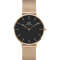 Analogue Watch - Daniel Wellington Petite Melrose Ladies Rose Gold Watch DW00600303