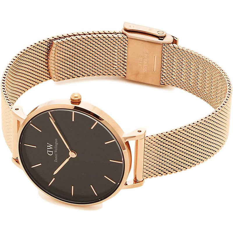 Analogue Watch - Daniel Wellington Petite Melrose Ladies Rose Gold Watch DW00600161