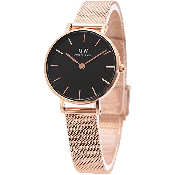 Analogue Watch - Daniel Wellington Petite Melrose Ladies Rose Gold Watch DW00600217