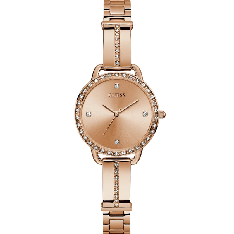 Analogue Watch - Guess Bellini Ladies Rose Gold Watch GW0022L3