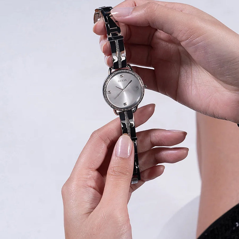 Analogue Watch - Guess Bellini Ladies Silver Watch GW0022L1