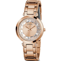 Analogue Watch - Guess Crystal Clear Ladies Rose Gold Watch GW0470L3