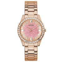 Analogue Watch - Guess Glitter Burst Ladies Rose Gold Watch GW0405L3