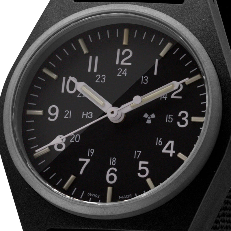 Analogue Watch - Marathon General Purpose Quartz (GPQ) - 34mm No Government Markings Black WW194004-BK-NGM