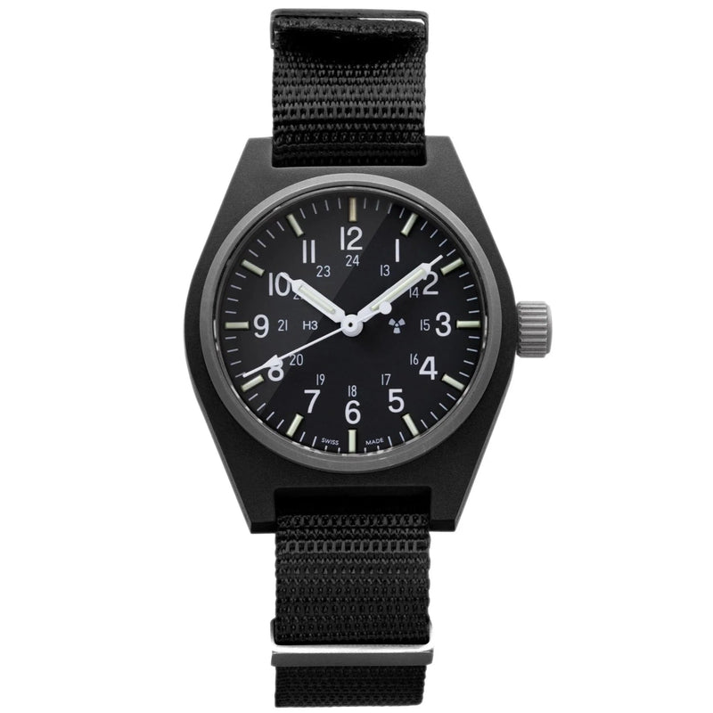 Analogue Watch - Marathon General Purpose Quartz (GPQ) - 34mm No Government Markings Black WW194004-BK-NGM