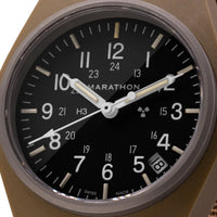 Analogue Watch - Marathon General Purpose Quartz With Date (GPQ) - 34mm No Government Markings Desert Tan WW194015-DT-NGM