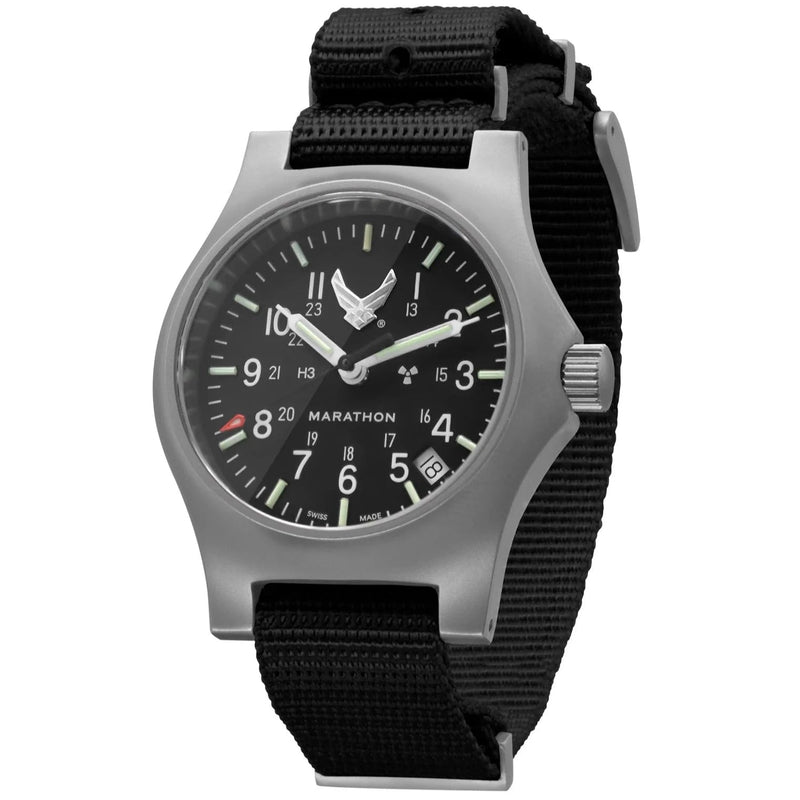 Analogue Watch - Marathon Official USAF™ Officer's Watch With Date (GPQ) 39mm  US Air Force Marked Black WW194015SS-USAF