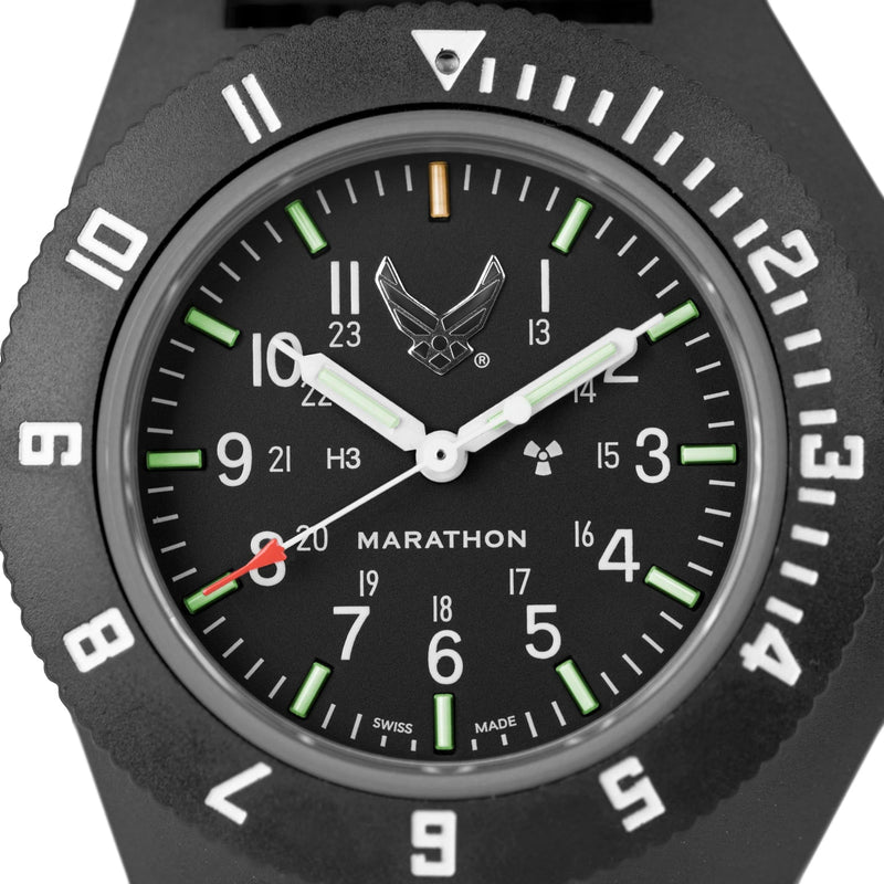 Analogue Watch - Marathon Official USAF™ Pilot's Navigator - 41mm US Air Force Marked Ballistic Nylon Black WW194001BK-USAF