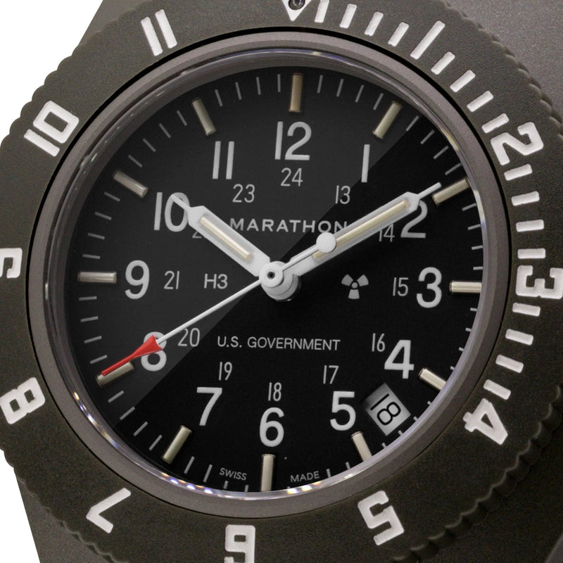 Analogue Watch - Marathon Pilot's Navigator With Date - 41mm US Government Markings Sage Green WW194013-S-SG-B